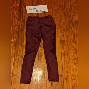 Reflex Women's Sz Small Burgundy Leggings